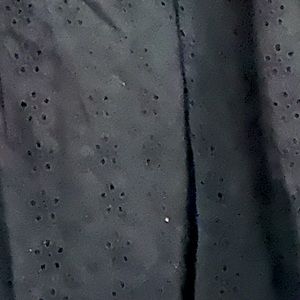 Adjustable strips black floral pattern black dress